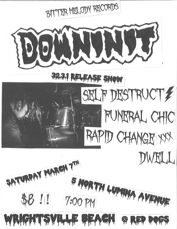 down in it show flyer